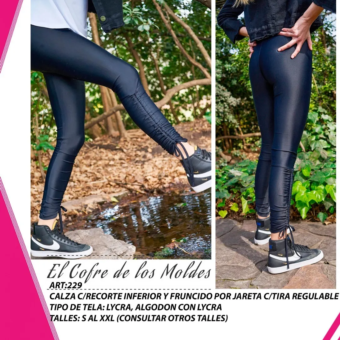 Molde Digital Calza Fruncido Y Tira Inferior, Talles S A Xxl 1