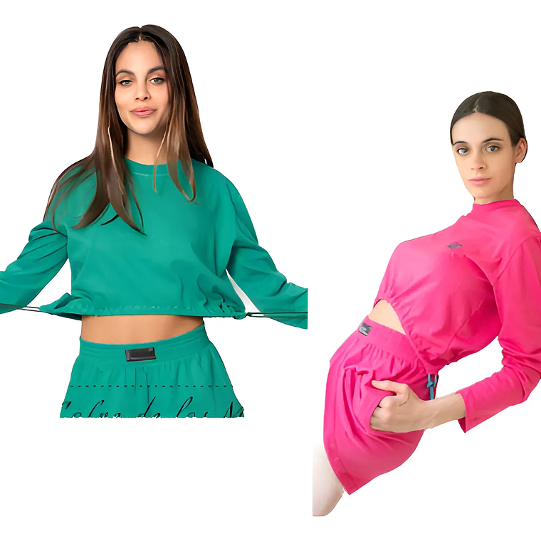 Molde Digital Remera Crop Con Cordones, Pack Talles S Al Xxl 1