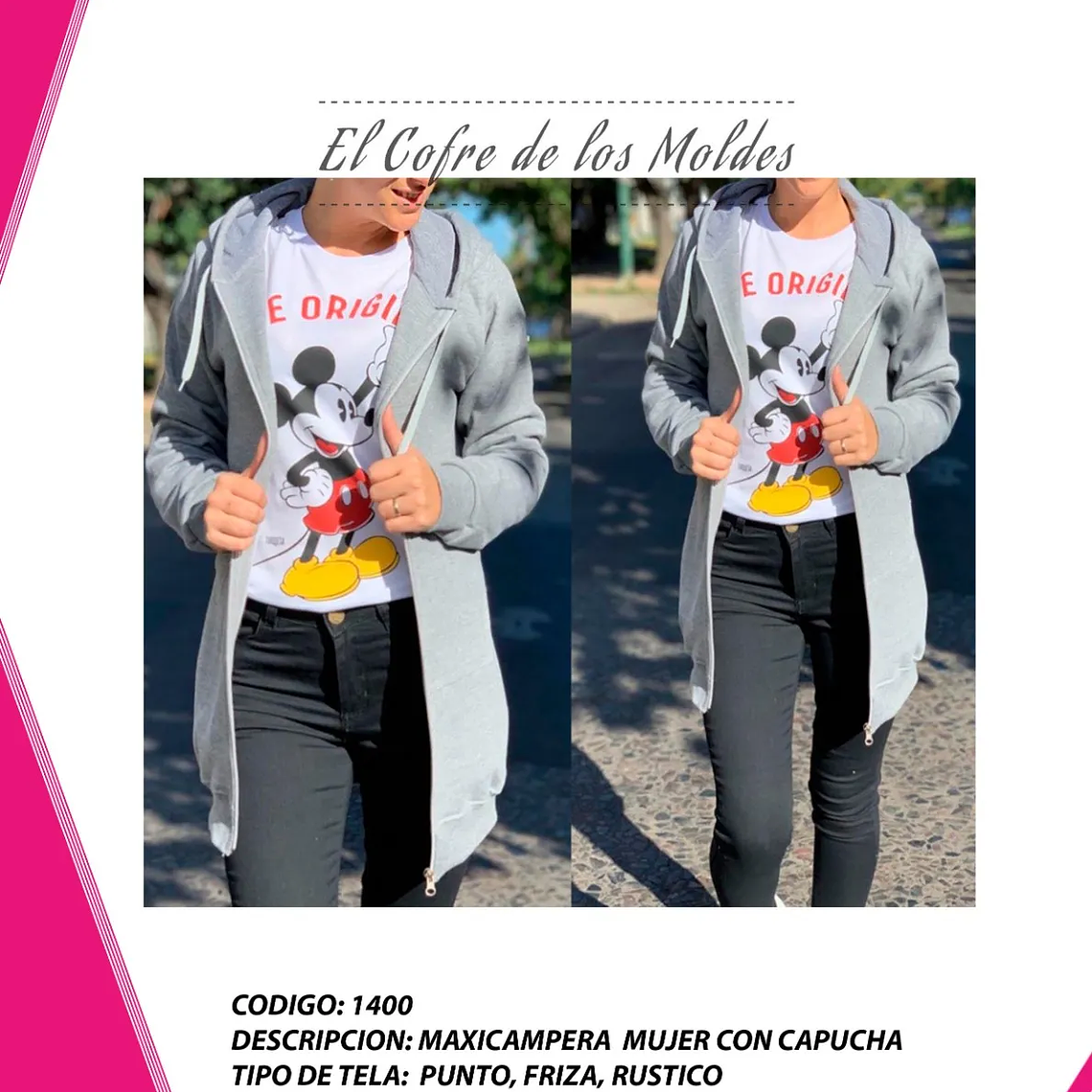 Molde Digital Maxicampera Mujer, Pack Talles 3xl Al 7xl 1