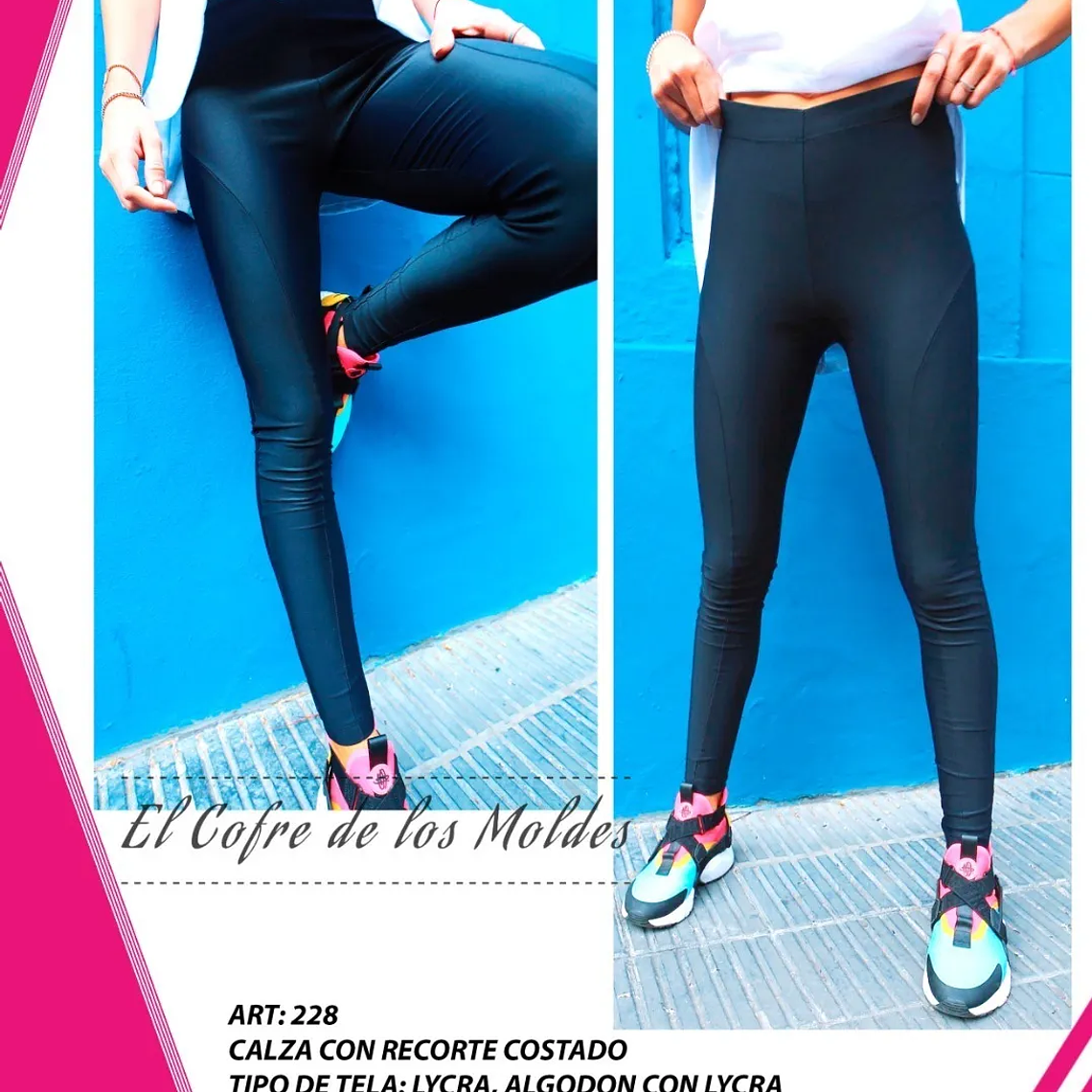 Molde Digital Calza Con Recorte Costado, Pack Talles S A Xxl 1