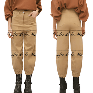 Molde Digital Pantalon Babucha Con Alforzas, Talles S Al Xxl