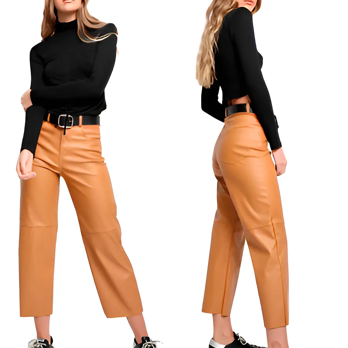 Molde Digital Pantalon Crop Con recorte Rodilla,talles S A Xxl 1