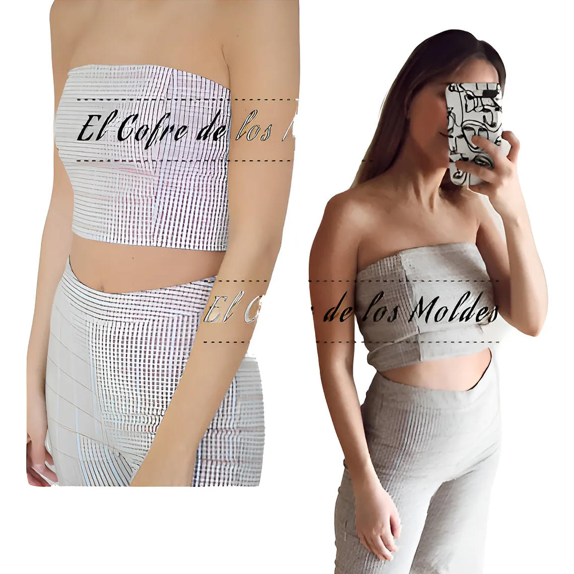 Molde Digital Top C/hilo Elástico Trasero, Talles S Al Xxl 1