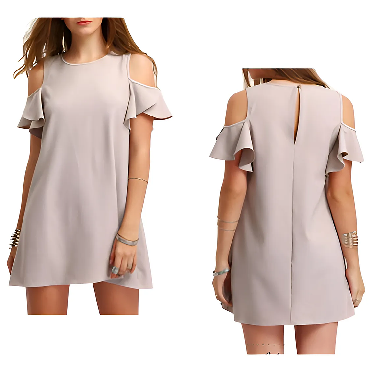 Molde Digital Vestido Cuerina Escote Corazon, Talles S A Xxl 1