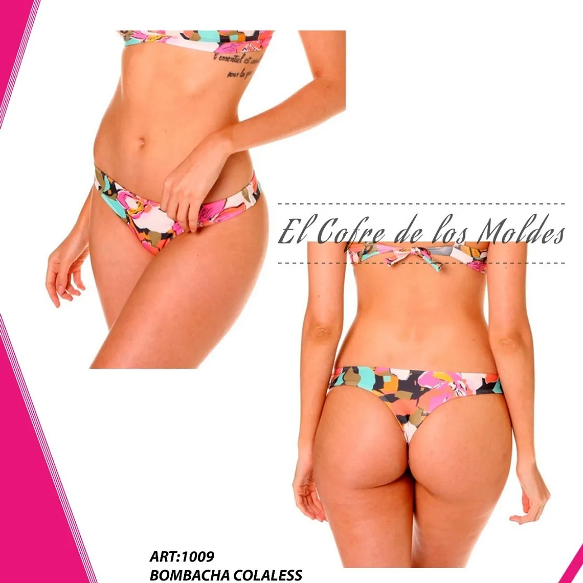 Molde Digital Bombacha Colaless, Pack Talles 3xl Al 7xl 1