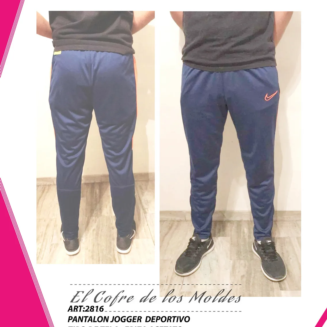 Molde Digital Jogger Casual Deportivo, Pack Talles 3xl A 7xl 1