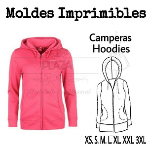 Moldes Patrones Imprimibles Chaqueta Con Bolsillos Xs Al 3xl
