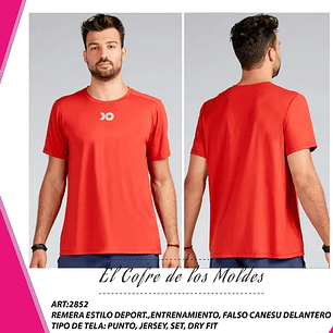 Molde Digital Polera Deportiva/entrenamieto, Talles S Al 7xl