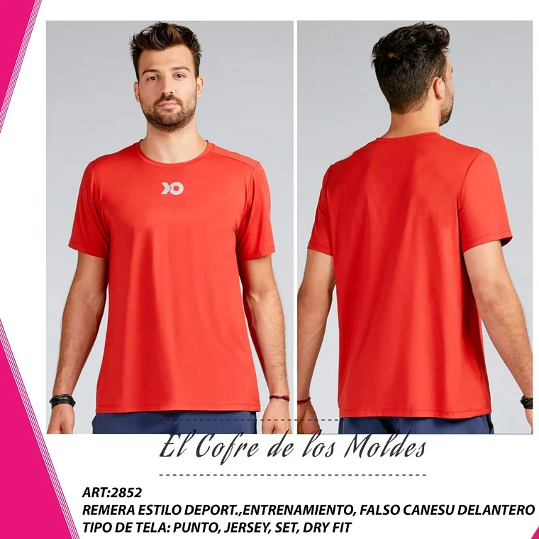 Molde Digital Polera Deportiva/entrenamieto, Talles S Al 7xl 1