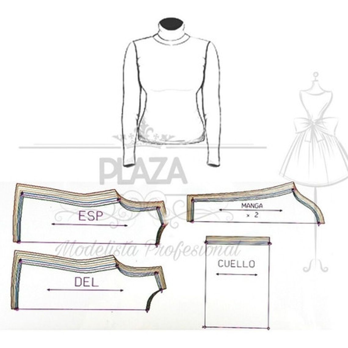 Moldes Patrones Imprimibles Beatle Xs Al 3xl Modelista 3