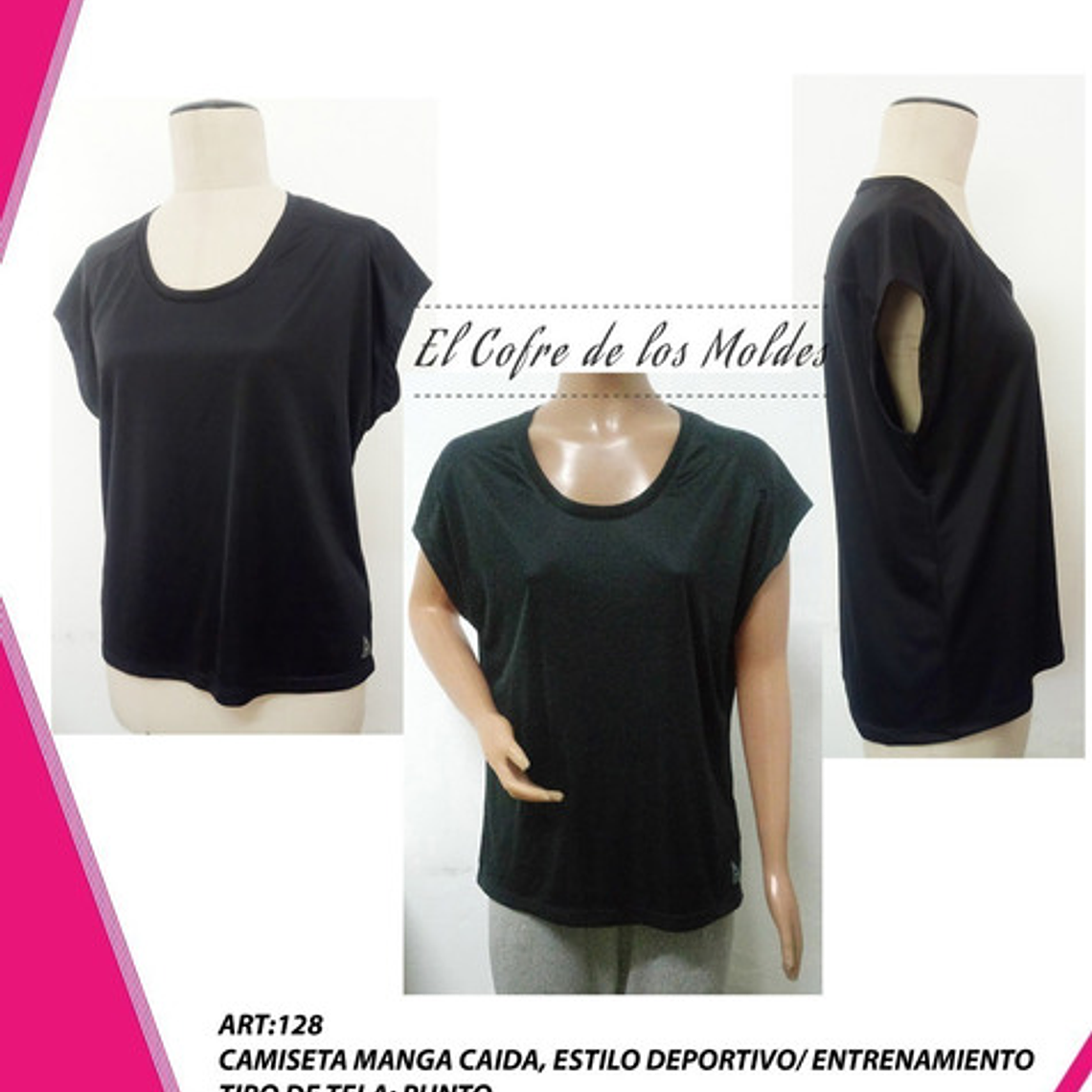 Molde Digital Blusa Manga Caida, Pack Talles 3xl Al 6xl 1