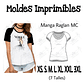 Moldes Patrones Imprimibles Polera Raglan Mc Diy  Xs Al 3xl - Miniatura 1