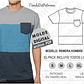 Molde Patron Imprimible Polera Hombre Talles Del S Al 2xl - Miniatura 1