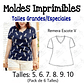 Moldes Patrones Imprimibles Polera Talle Especial 5 Al 10 - Miniatura 1