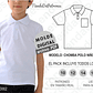 Molde Imprimible Polera Polo Niños Unisex Talles 10/12/14/16 - Miniatura 1