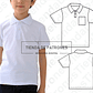Molde Imprimible Polera Polo Niños Unisex Talles 10/12/14/16 - Miniatura 2