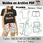 Moldes Patrones Imprimibles Pijama Polera Y Short Xs Al 3xl - Miniatura 1