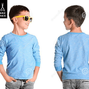 Molde De Costura, Patron Polera Basica Ml Nene, Imprimible