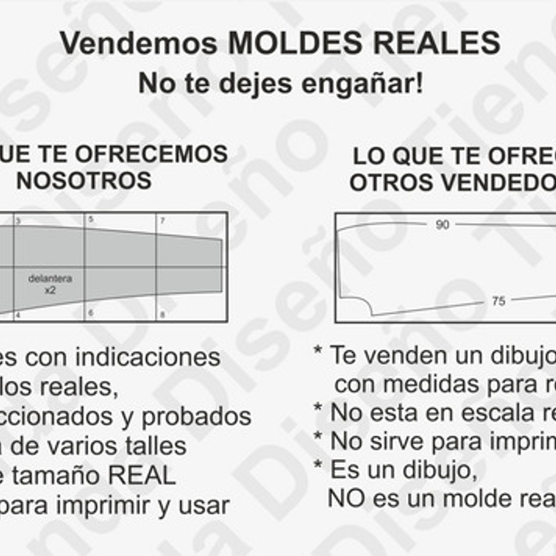 Moldes Patrones Imprimibles Polerón Top Mujer Talles Xs Al Xl 4