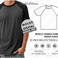 Molde Patron Imprimible Polera Hombre Manga Ranglan S Al Xl - Miniatura 2