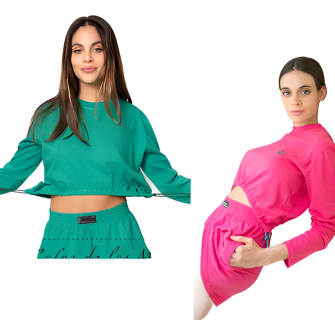 Molde Digital Polera Crop Con Cordones, Pack Talles S Al Xxl 1