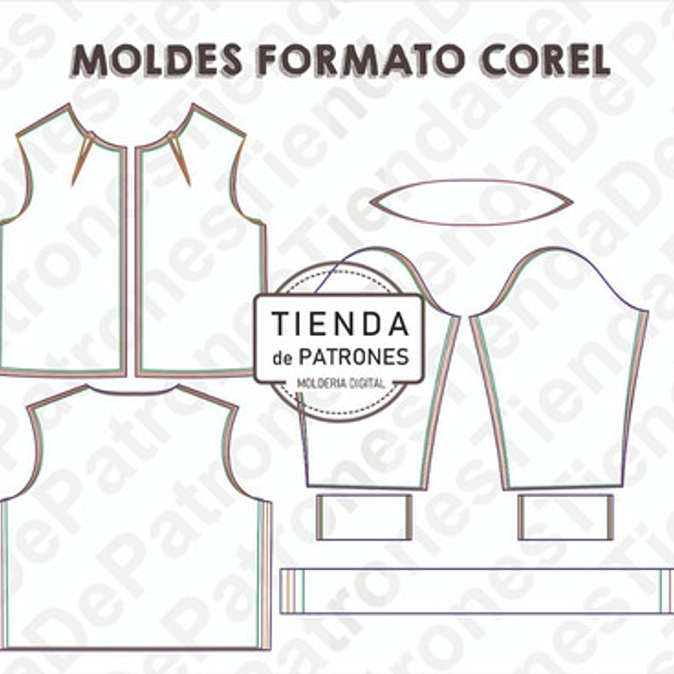 Molde Patron Coreldraw Chaqueta Bomber Jacket Mujer 38 Al 44 2