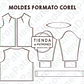 Molde Patron Coreldraw Chaqueta Bomber Jacket Mujer 38 Al 44 - Miniatura 2