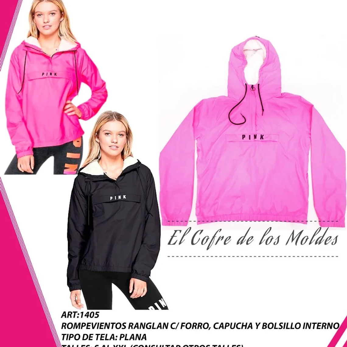 Molde Digital Cortaviento Ranglan, Pack Talles S Al Xxl 1