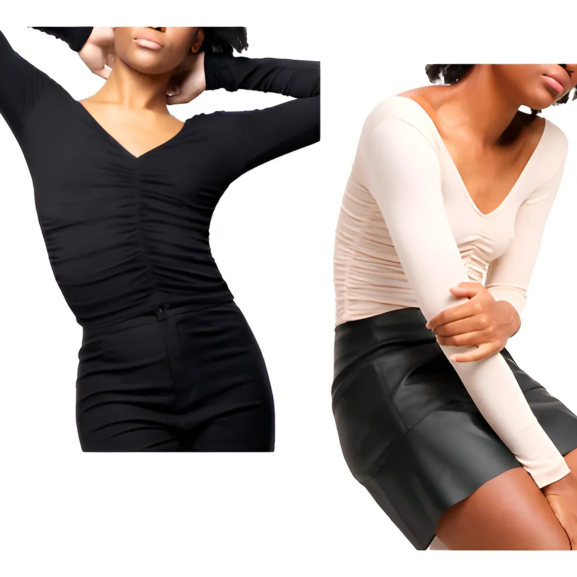 Molde Digital Polera Torso Fruncido, Pack Talles S Al Xxl 1