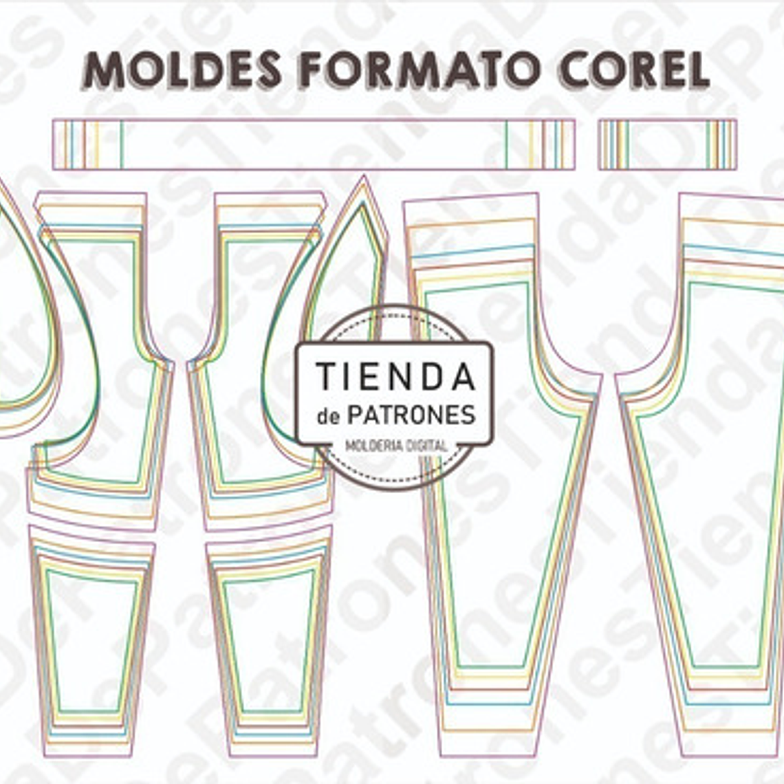 Molde Patron Coreldraw Jogger Niños Recortes Talles 4 Al 14 1