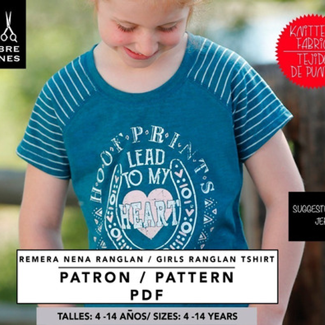 Molde De Costura, Patron Polera Ranglan Mc Nena, Imprimible 1