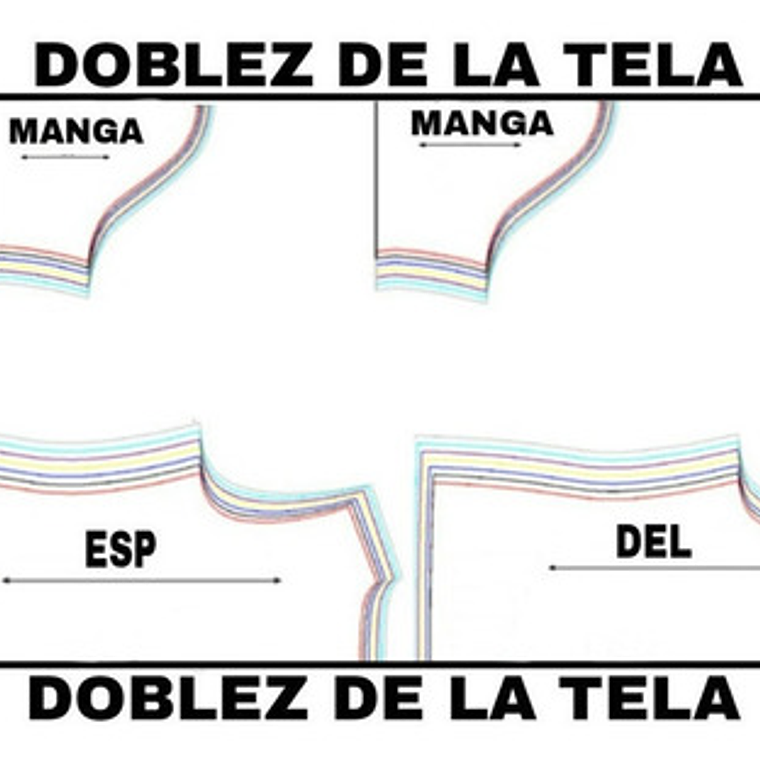 Moldes Patrones Imprimibles De Ropa Polera Ml Xs Al 3xl 2