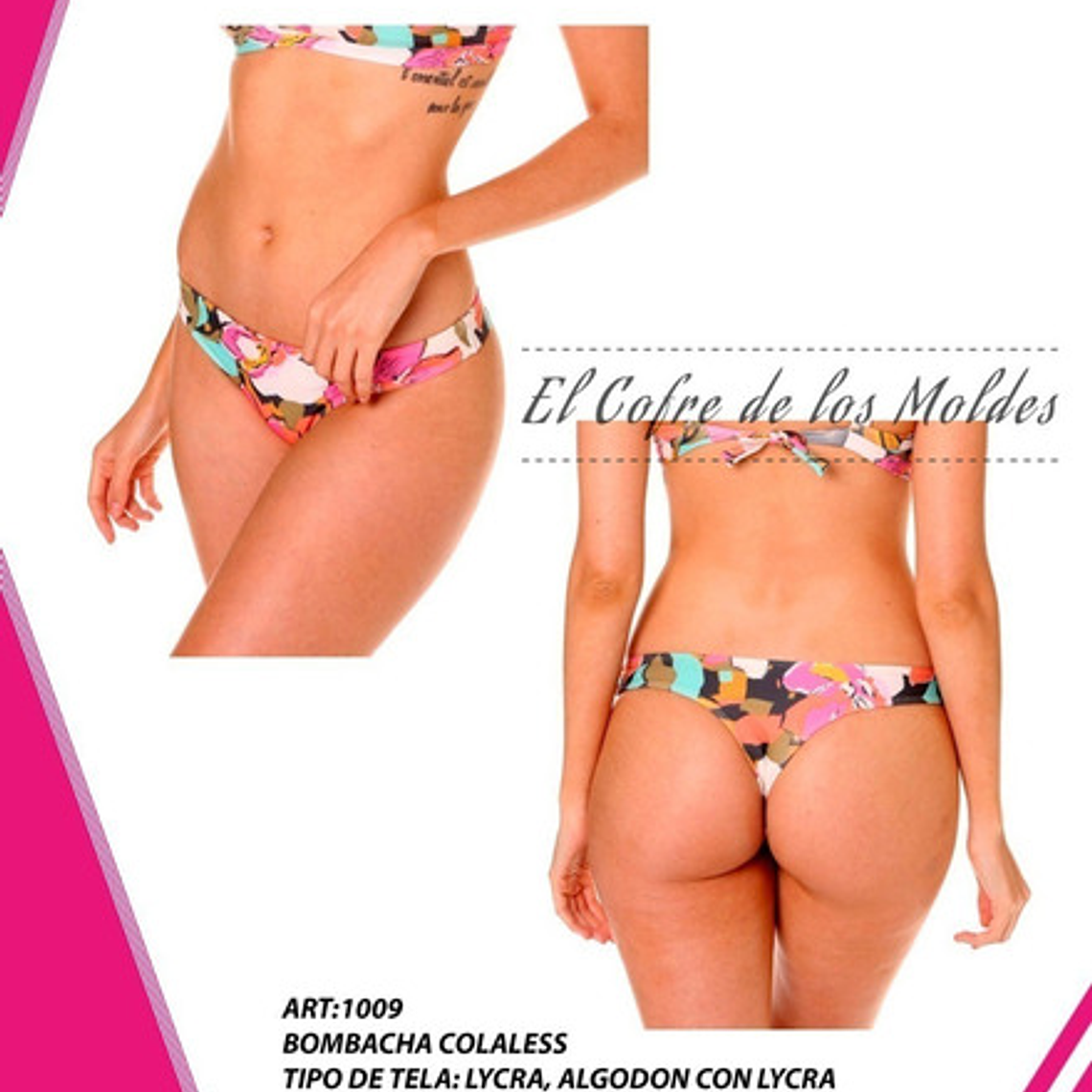 Molde Digital Interior Colaless, Patron Pack Talles S Al Xxl 1