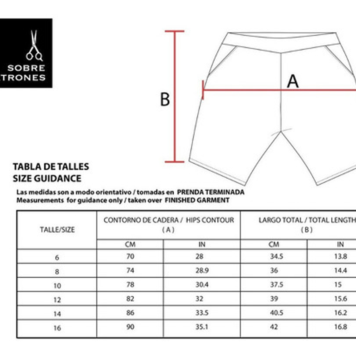 Molde De Costura, Patron Short Jogger Nene, Imprimible 3