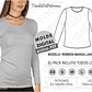Moldes Patrones Polera Manga Larga Mujer Talle Xs Al 2xl - Miniatura 1