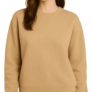 Molde Digital Polerón Cuello Redondo Mujer, pack Talles S Al Xxl