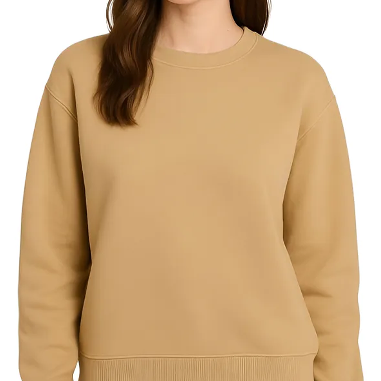 Molde Digital Polerón Cuello Redondo Mujer, pack Talles S Al Xxl 1