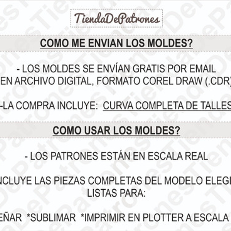 Molde Patron Coreldraw Polerón Basico Niños Talles 6 Al 14 4