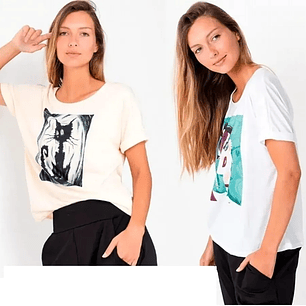 Molde Digital Polera Hombro Caido Arremangado Pack 5 Talles!