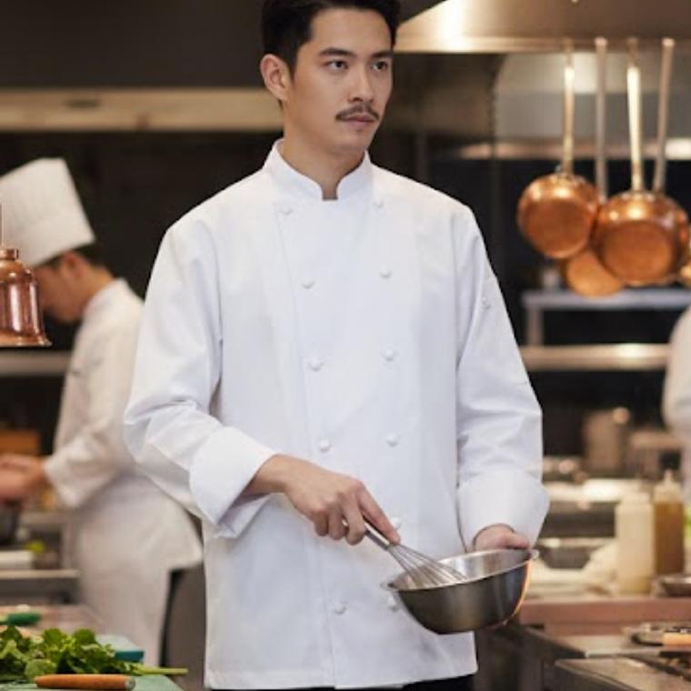 Molde Digital Chaqueta Chef Solapa Diagonal Talles S A Xxl 1