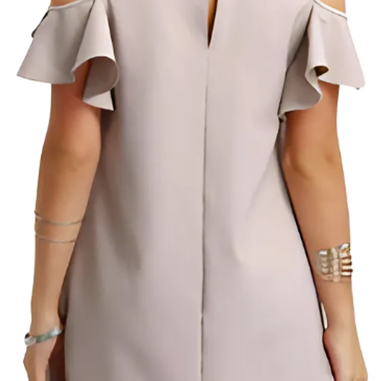 Molde Digital Vestido Manga Volado, Pack Talles S Al Xxl 3