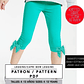 Molde De Costura, Patron Leggings Nena, Imprimible - Miniatura 2