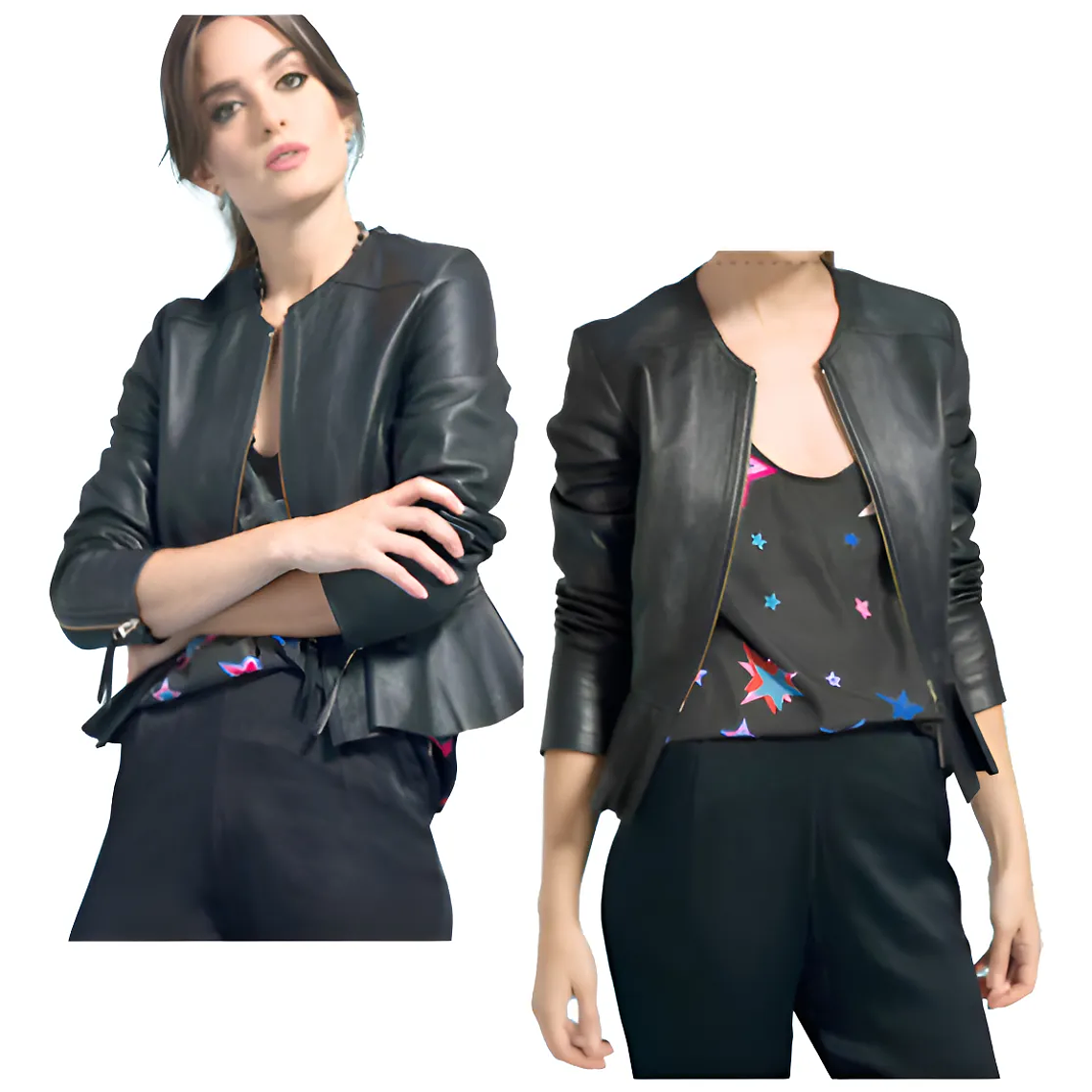 Molde Digital Campera Cuerina Volado Ruedo, Talles S Al Xxl 2