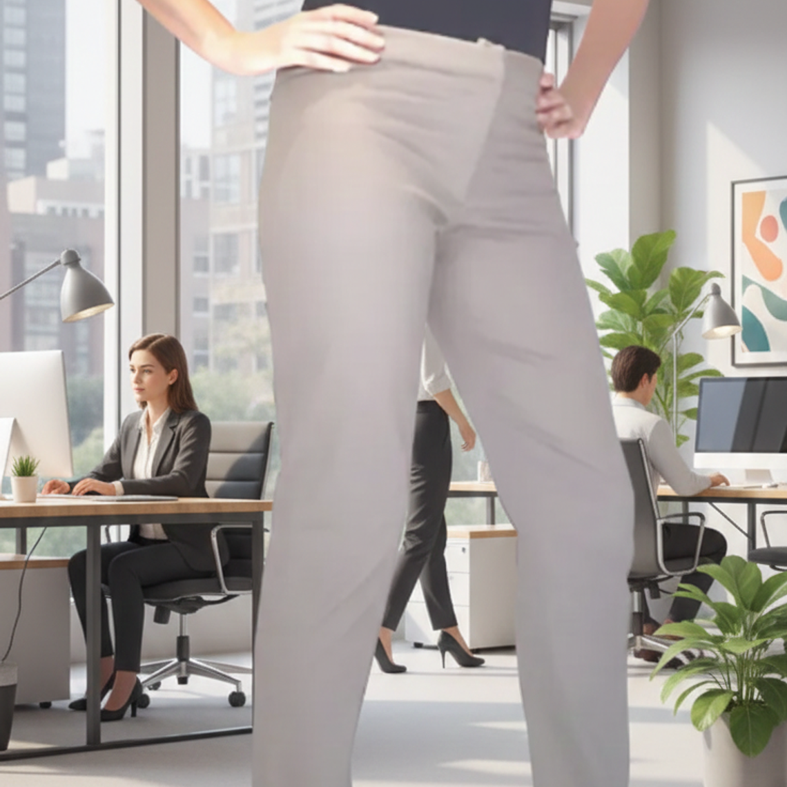 Molde Digital Pantalon De Vestir , Oficina , Talles S Al Xxl 2