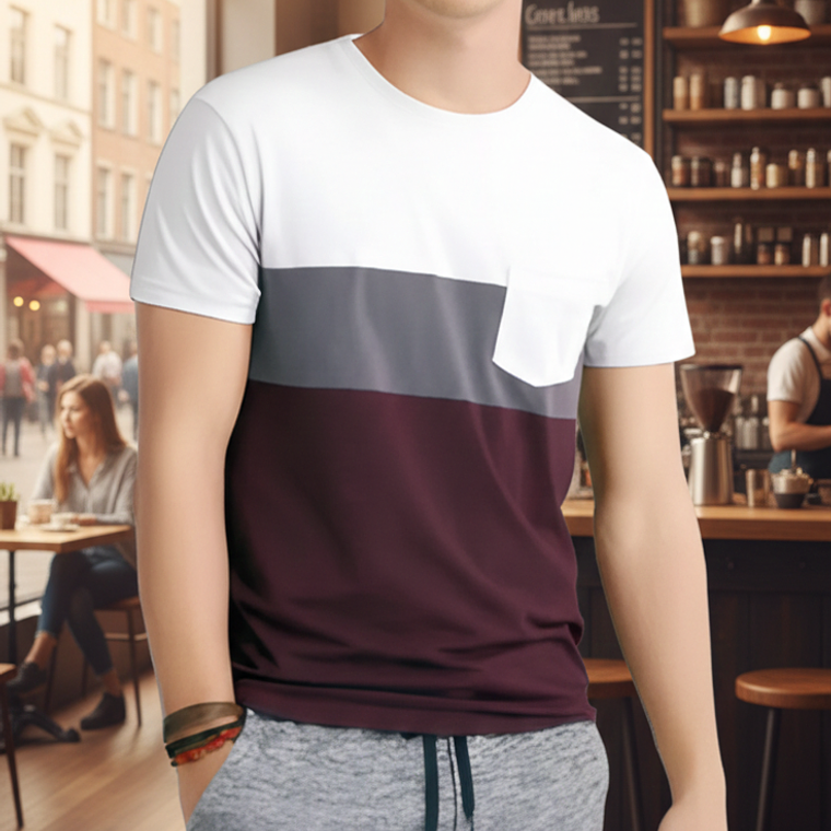 Molde Digital Polera Con Triple Recorte Patron Pack 5 Talles 3