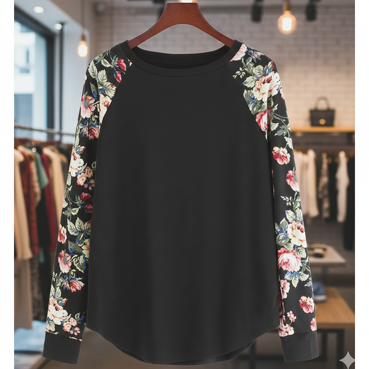 Molde Digital Polera Manga Larga Ranglan Pack Talles S A Xxl 1