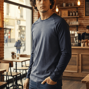 Molde Digital Remera Manga Larga Ranglan Pack 5 Talles!