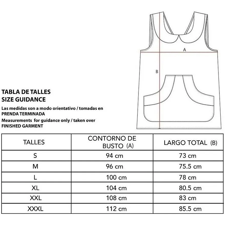 Molde De Costura, Pechera Escolar Adultos, Delantal Simple 3