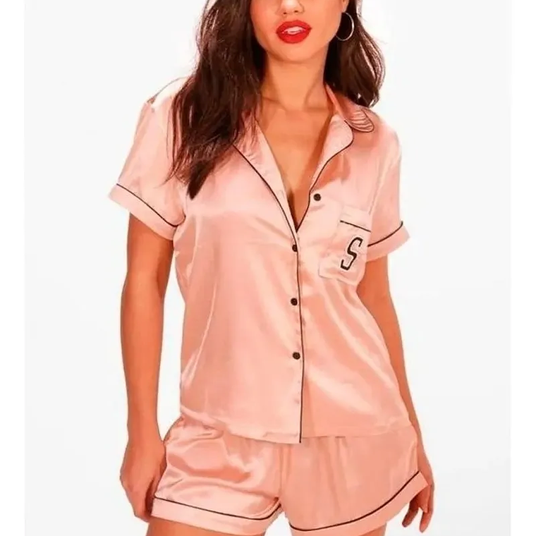 Molde Digital Conjunto Pijama Short y Camisa S al XXL 2