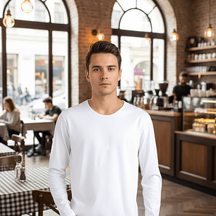 Molde Digital Polera Manga Larga Hombre Pack Talles S A Xxl